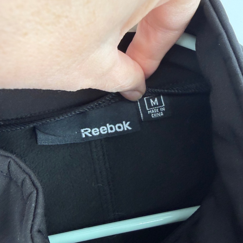 Reebok Quicktrip Softshell Jacket Mens Medium Bla… - image 3
